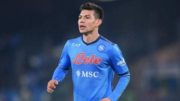 Hirving Lozano scores his fifth Serie A goal of the campaign