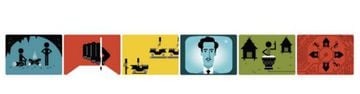 El doodle con el que Google homenajea a Marshall McLuhan.