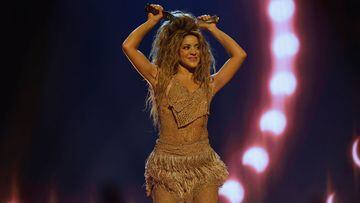 NEWARK, NEW JERSEY - SEPTEMBER 12: Shakira performs onstage during the 2023 MTV Video Music Awards at Prudential Center on September 12, 2023 in Newark, New Jersey. (Photo by Jason Kempin/Getty Images for MTV)