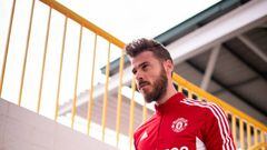 PERTH, AUSTRALIA - JULY 21: (EXCLUSIVE COVERAGE) David de Gea of Manchester United in action during a first team training session at the WACA on July 21, 2022 in Perth, Australia. (Photo by Ash Donelon/Manchester United via Getty Images)