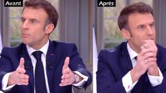 Macron se quita el reloj de lujo para una entrevista