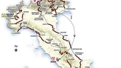Recorrido del Giro de Italia 2024.
