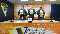 Presentación de la campaña de abonados del Cádiz para la temporada 2022/23.
