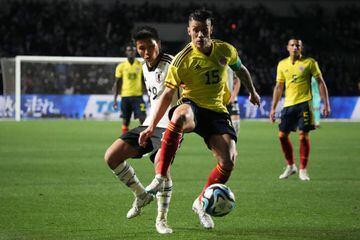 Jhon Jáder Durán y un golazo de chilena de Rafael Santos Borré le dieron la vuelta al marcador tras el primer tanto de Mitoma. Lorenzo mantiene su invicto con la Selección Colombia.