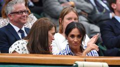 Las duquesas de Sussex y Cambridge acudieron sin sus esposos para presenciar la final femenil de Wimbledon entre Serena Williams y Angelique Kerber.