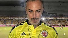Gianluca Vacchi apoya a Radamel Falcao en la derrota de Colombia ante Paraguay.