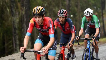 Egan Bernal, ciclista colombiano, en el Tour de Romandía 2023
