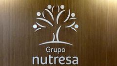 FILE PHOTO: The logo of Nutresa is seen in Medellin, Colombia June 26, 2019. Picture taken June 26, 2019. REUTERS/Luis Jaime Acosta/File Photo