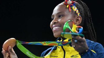 La boxeadora caucana alcanzó el tercer lugar del podio en la categoría de los 51 kg en los Juegos Olímpicos de Río. En la semifinal perdió ante la francesa Sarah Ourahmoune.
