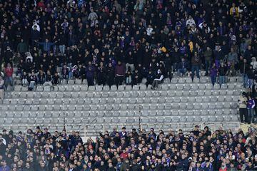 Huelga de aficionados en la Fiorentina.