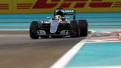 Lewis Hamilton durante la clasificaci&oacute;n del GP de Abu Dhabi.