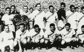 Selección Perú - 1939. Campeones al derrotar a 2-1 Uruguay en la final.