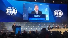 Jean Todt en el discurso de su tercera embestidura como presidente de la FIA.