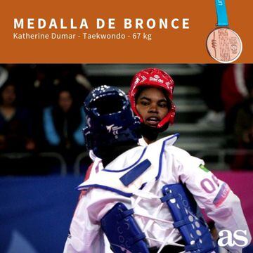 Katherine Dumar se quedó con la medalla de bronce en los Juegos Panamericanos.