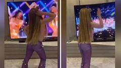 La hija de Rakitic enamora a Shakira calcando su coreografía durante el show de la Super Bowl