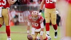 The San Francisco 49ers lost their second quarterback of the season when Jimmy Garoppolo left the Week 13 game against the Dolphins with a foot injury.