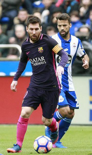Messi y Bruno Gama.