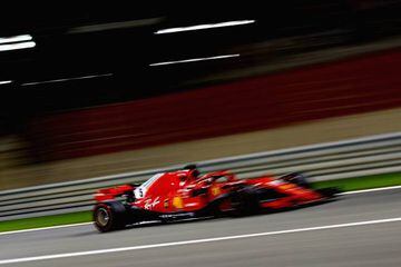 Vettel in action during last weekend's Bahrain Grand Prix.