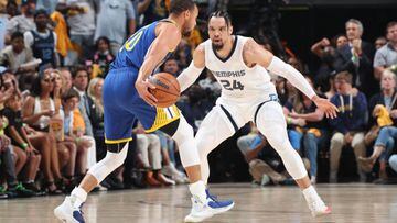 Memphis Grizzlies forward Dillon Brooks was ejected less than three minutes into Game 2 of their semifinal series against the Golden State Warriors.