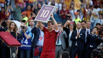Totti says goodbye to Roma