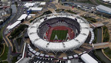 London Stadium that stages home games of Premier League club West Ham.