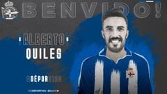 Alberto Quiles se convierte en el cuarto fichaje del Deportivo