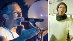 Chris Martin, de Coldplay, se enfrenta a unos fans tras un concierto benéfico