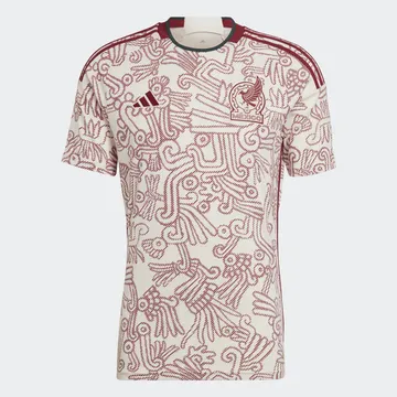 A cream shirt with Mixtec and Aztec art with green and deep red trimmings could have gone horribly wrong, but this is a work of art and impossible to get hold of selling out everywhere! 