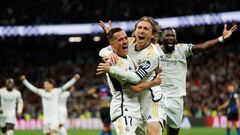 Substitute Luka Modric scores the only goal as Madrid beat Sevilla to go eight points clear at the top of LaLiga.