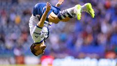 during the 3rd round match between Puebla and Toluca as part of the Torneo Clausura 2024 Liga MX at Cuauhtemoc Stadium on January 26, 2024 in Puebla, Puebla, Mexico.