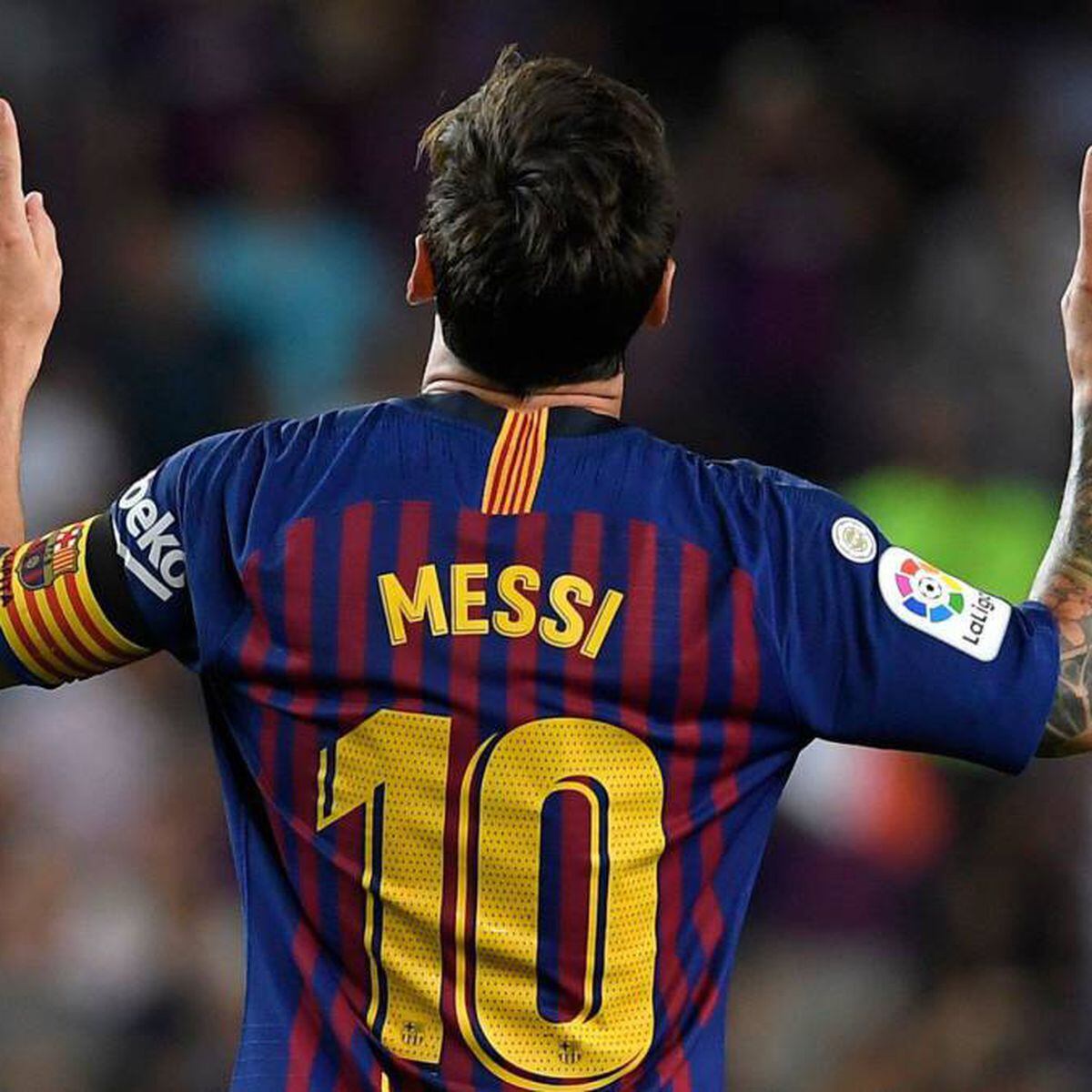 Leo Messi's Match-IssueTots Som Barcelona Shirt
