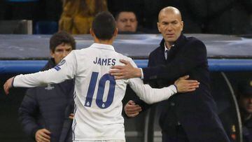Zidane: James tuvo la pelota y lanzó buenos centros