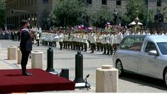 Así despidió la Guardia del Palacio de La Moneda a Sebastián Piñera: Presidente Boric lideró homenajes