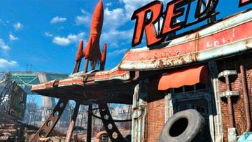 Nuevas imágenes de la serie de Fallout: así luce la icónica gasolinera Red Rocket en acción real