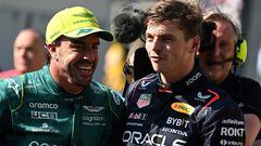 Fernando Alonso (Aston Martin) y Max Verstappen (Red Bull). Montecarlo, Mónaco. F1 2023.