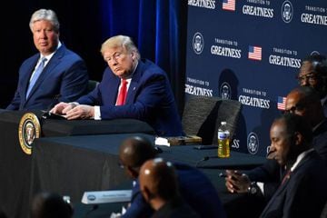 Second term on my mind | US President Donald Trump hosts a roundtable with faith leaders, law enforcement officials, and small business owners at Gateway Church Dallas Campus in Dallas, Texas, on 11 June.