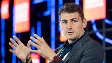 MADRID, SPAIN - JUNE 08: The captain of the Spanish national soccer team during 2006 and 2016, and founder of SportBoost, Iker Casillas, during a talk on the first day of South Summit Madrid 2022, at La Nave de Madrid, on June 8, 2022, in Madrid, Spain. South Summit, co-organized by IE University, is a meeting focused on innovation and entrepreneurship where key players in the ecosystem such as startups, corporations, institutions and investors meet. The objective of this meeting, held in Madrid on June 8, 9 and 10, is to generate valuable contacts and real business opportunities. (Photo By Alberto Ortega/Europa Press via Getty Images)