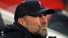 BRENTFORD, ENGLAND - JANUARY 02:  Jurgen Klopp manager of Liverpool during the Premier League match between Brentford FC and Liverpool FC at Brentford Community Stadium on January 2, 2023 in Brentford, United Kingdom. (Photo by Marc Atkins/Getty Images)