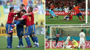 Los debuts de Espa&ntilde;a en los tres &uacute;ltimos Mundiales: contra Ucrania en Alemania 2006, contra Suiza en Sud&aacute;frica 2010 y contra Holanda en Brasil 2014.