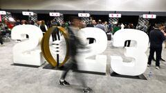 Los Angeles, CA - January 07:  Media day for the College Football Playoff championship game at the Los Angeles Convention Center in Los Angeles on Saturday, January 7, 2023. (Photo by Keith Birmingham/MediaNews Group/Pasadena Star-News via Getty Images)