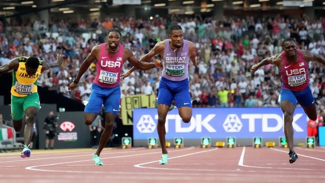 Lyles es el hombre más rápido del mundo... aunque lejos de Bolt