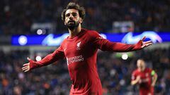 Substitute Mo Salah scored the fastest ever hat-trick in the Champions League as Liverpool thumped Rangers 7-1 to move closer to last-16 qualification.