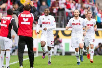 A first-half brace from Anthony Modeste gave Cologne a 2-1 win over bottom side Ingolstadt