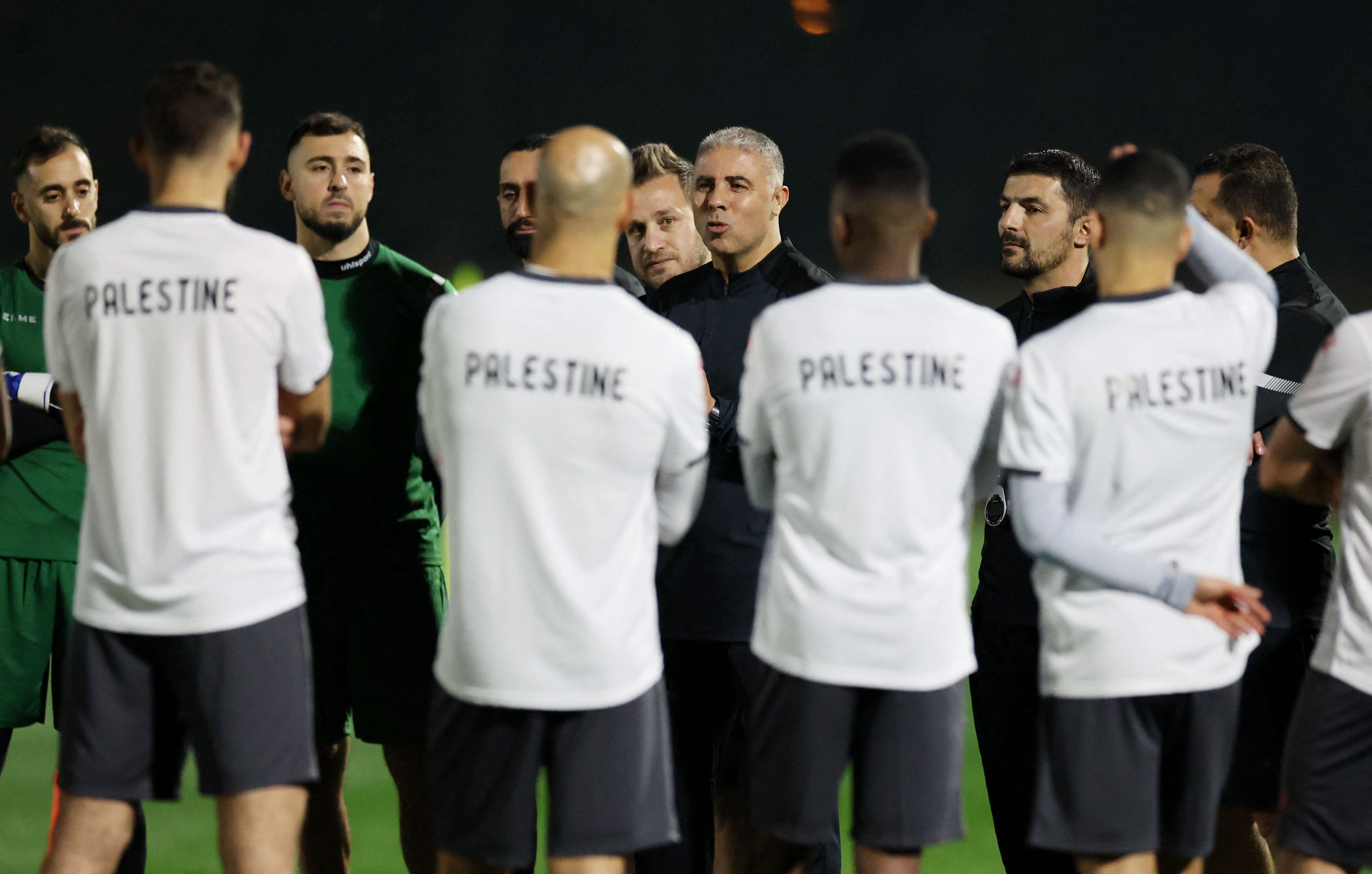  Palestine coach Makram Daboub 
