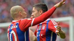 Robben y Lewandowski fueron las figuras del compromiso. 