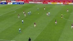La desidia defensiva de Theo en el 0-1 del Milan vs Nápoles