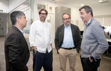 Juan Gutiérrez (subdirector de AS), Vicente Jiménez (director), Juan Cantón (director general) y Javier Guillén