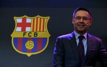 Barcelona's President Josep Maria Bartomeu during a charity Christmas event "Nujeen's dream" at Camp Nou stadium in Barcelona, Spain.