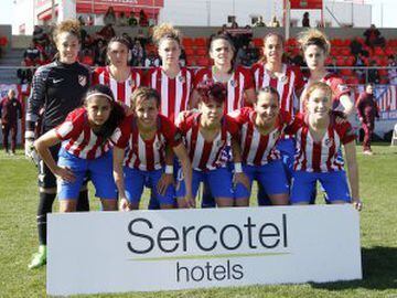 The Atlético Madrid Féminas starting XI that faced Tacuense at the Ciudad Deportivo in Majadahonda on Sunday afternoon.