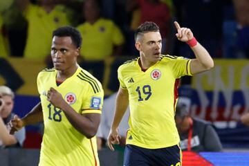 Rafael Santos Borré was on the scoresheet in Colombia's win over Venezuela.
